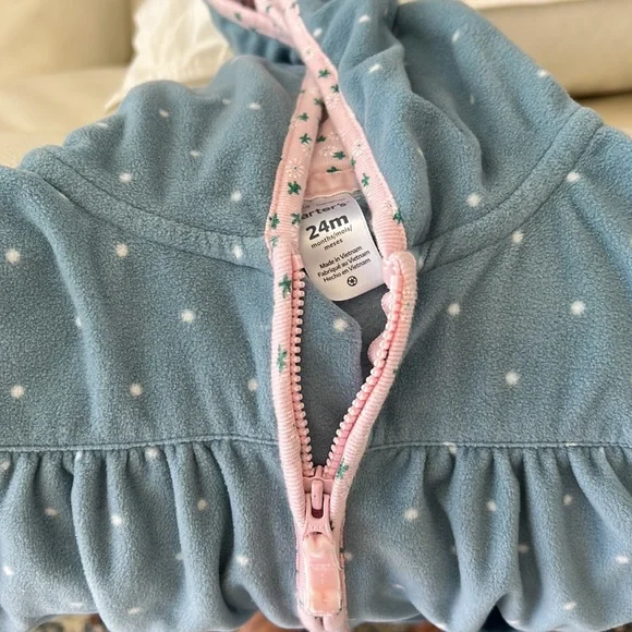 Carters girl onesies PJ 24 months - Picture 6 of 8